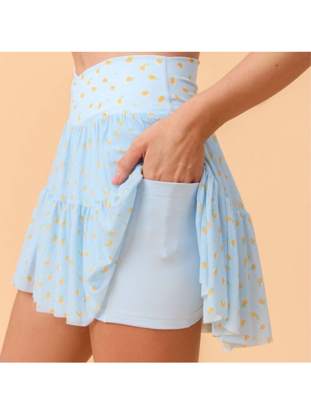 Blogilates - Women's Mommy & Me Ballerina Skort - B1 Blue Citrus - Picture 4 of 4